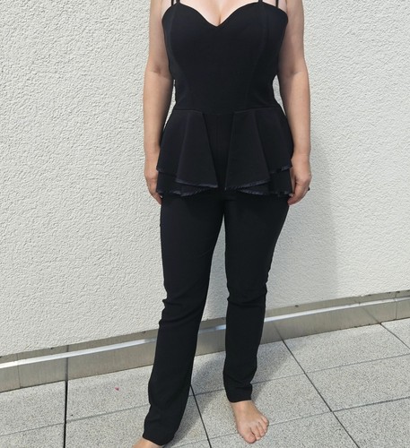 Jumpsuit schwarz elegant - schwarz,