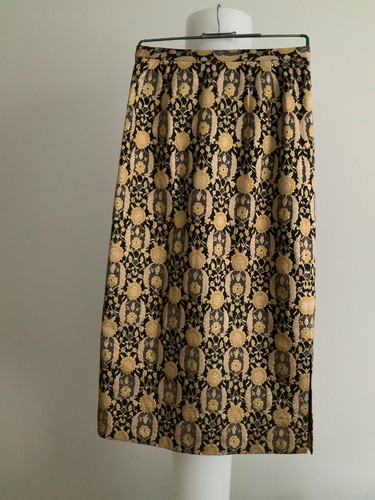 Rock edel lang schwarz - , gold